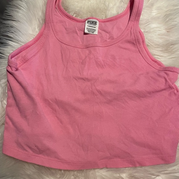 PINK Victoria's Secret Ribbed Crop Top in Pink - Picture 1 of 2